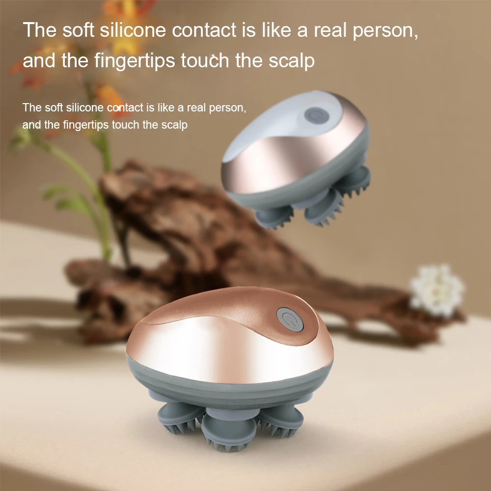 

Multi-Purpose Electric Head Massager Scalp Vibration Scalp Massager Kneading Head Massage Machine Bathroom RelaxingRechargeable