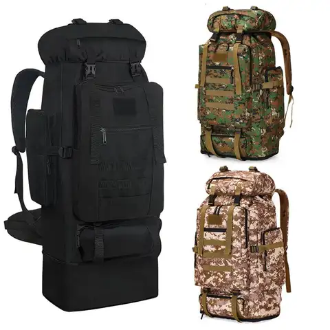 1pc 90l caminhadas daypack mochila expansível à prova dwaterproof água para homens acampamento esporte ao ar livre viajar grande capacidade esporte