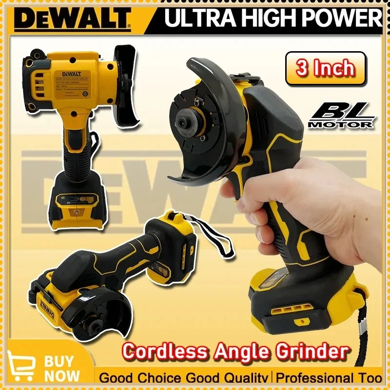 

Аккумуляторная угловая шлифовальная машина DEWALT 3 дюйма для резки и шлифовки, электрическая алмазная отрезная машина, электроинструмент