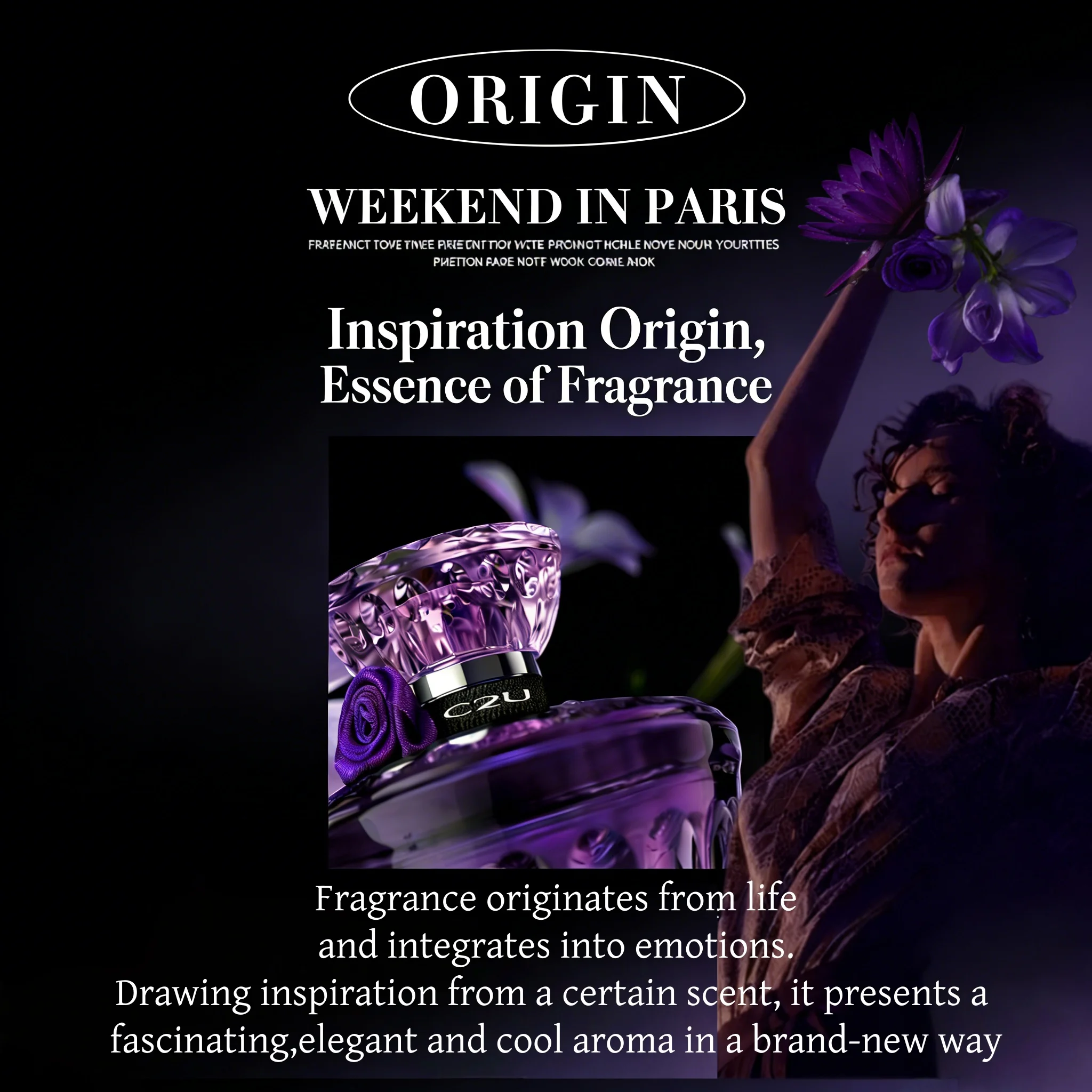 

Twilight Amethyst 75ml Perfume for Women | Paris Weekend Scent, Long-Lasting Light Fragrance | Body Mist