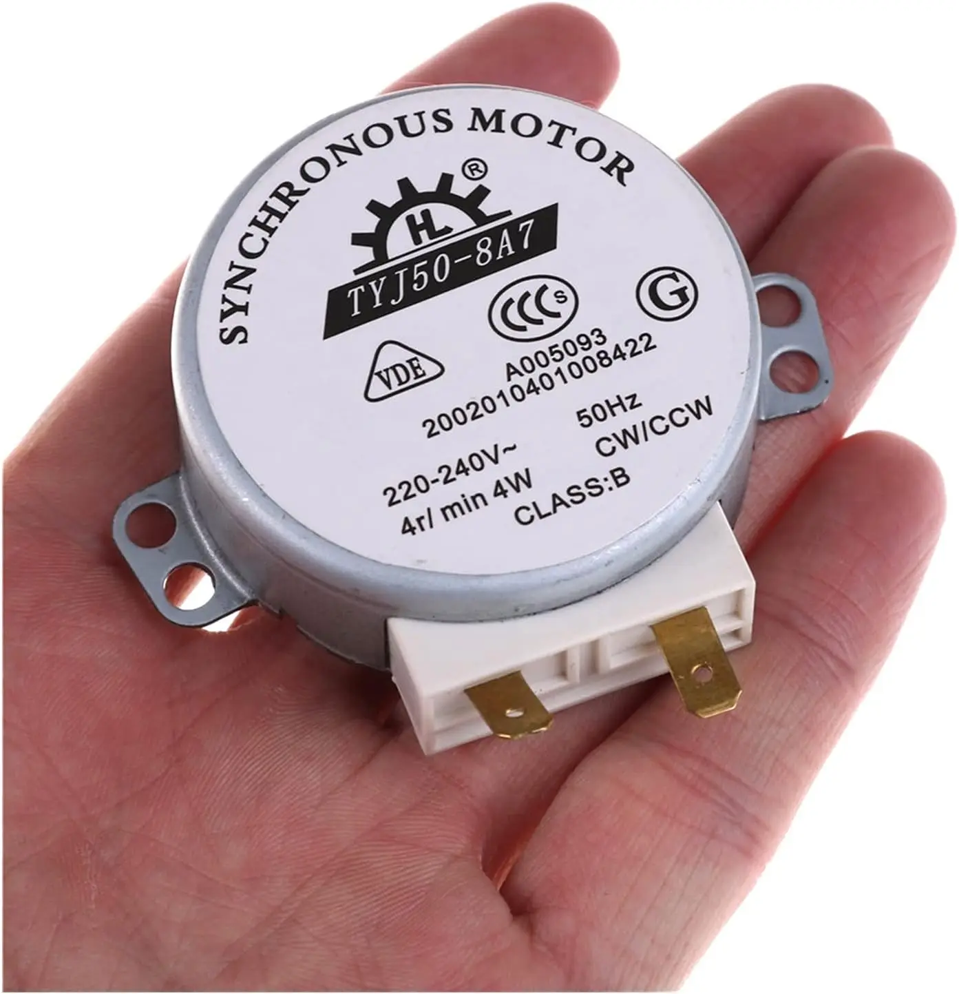Motor síncrono dc ac 220v-240v 50hz cw/ccw mesa giratória de micro-ondas TYJ50-8A7