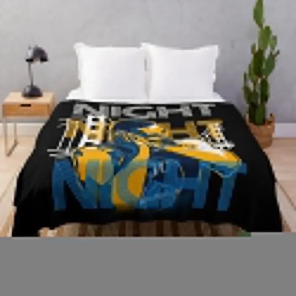 night night ver 2 Throw Blanket Luxury Brand Plaid on the sofa Hair Blankets