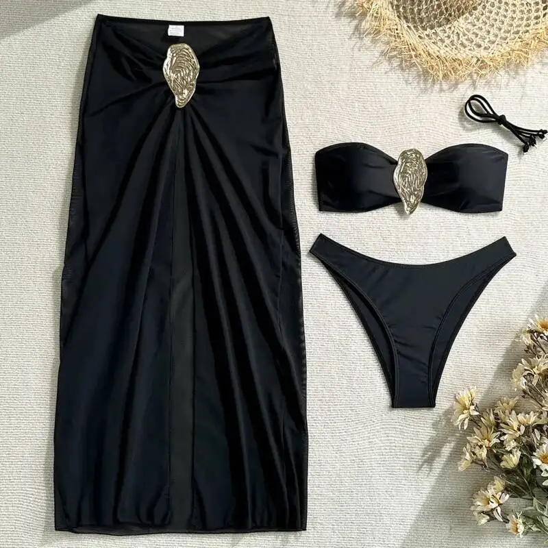 

Summer Sexy Bikinis Female Swimsuits Women Three-Piece Swimwear Beach Swim Wear Bathing Suits Brazilian Bikini Set Pool Bather