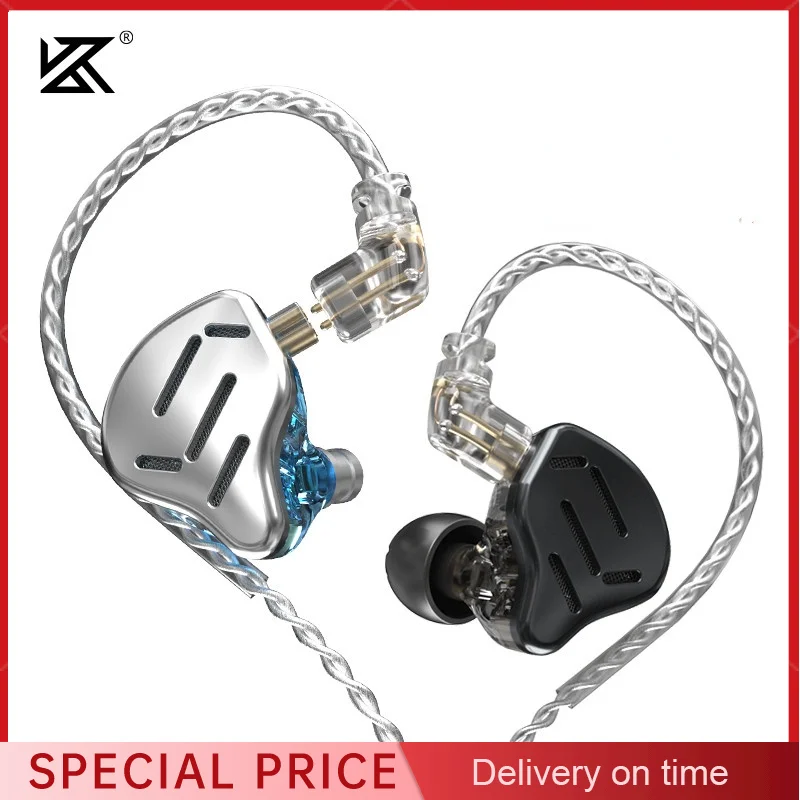 

KZ ZAX 7BA+1DD 16 Unit Hybrid Headset HIFI Metal Monitor In-ear Earphones Dj Music Earbud Earphones KZ ZSX AS16 CA16 BA8 VX C12