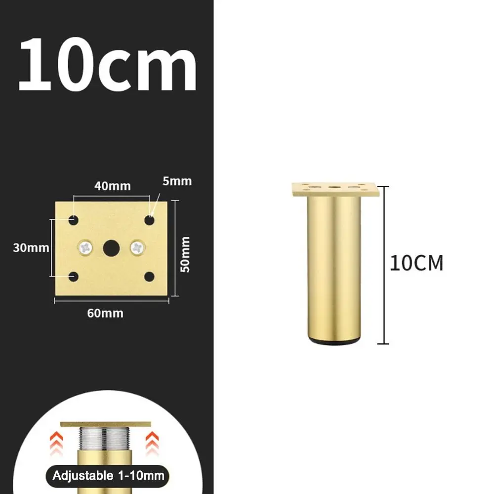 سبائك الألومنيوم أرجل قطع الأثاث قابل للتعديل استبدال منضدة صندوق تخزين الساق مقاومة للاهتراء المضادة للخدش #1