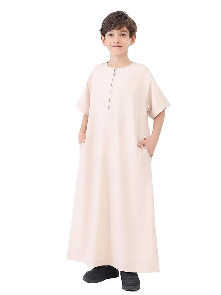 Abaya Ramadan untuk pakaian doa anak laki-laki baju Muslim anak-anak pakaian Kebaya Abaya Turki Arab Islam djellas jubah Muslim