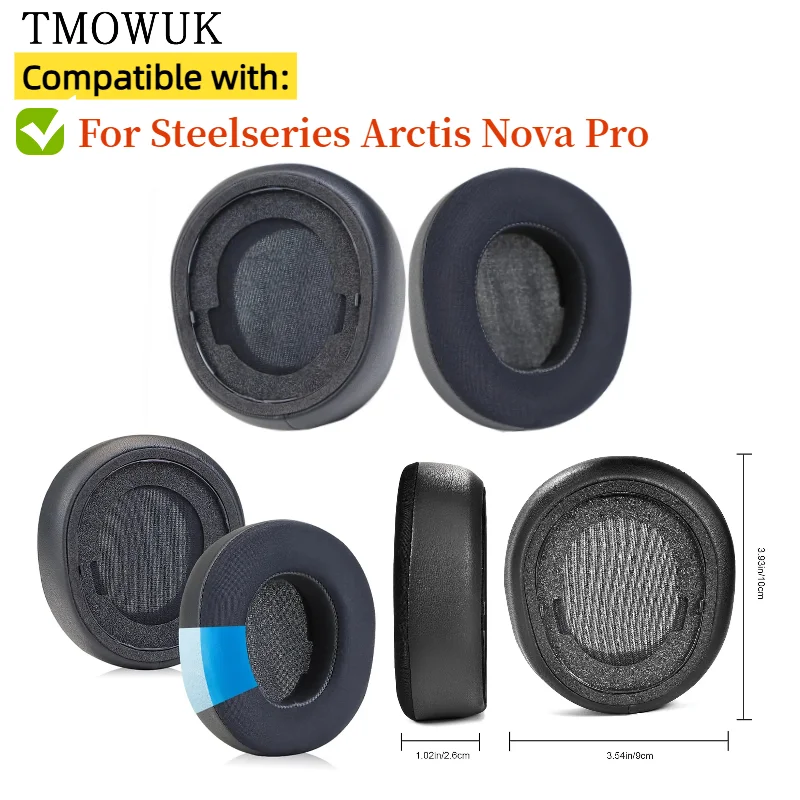 

Replacement Earpads for Steelseries Arctis Nova Pro Headphones Earmuff Ear Cushion Pads
