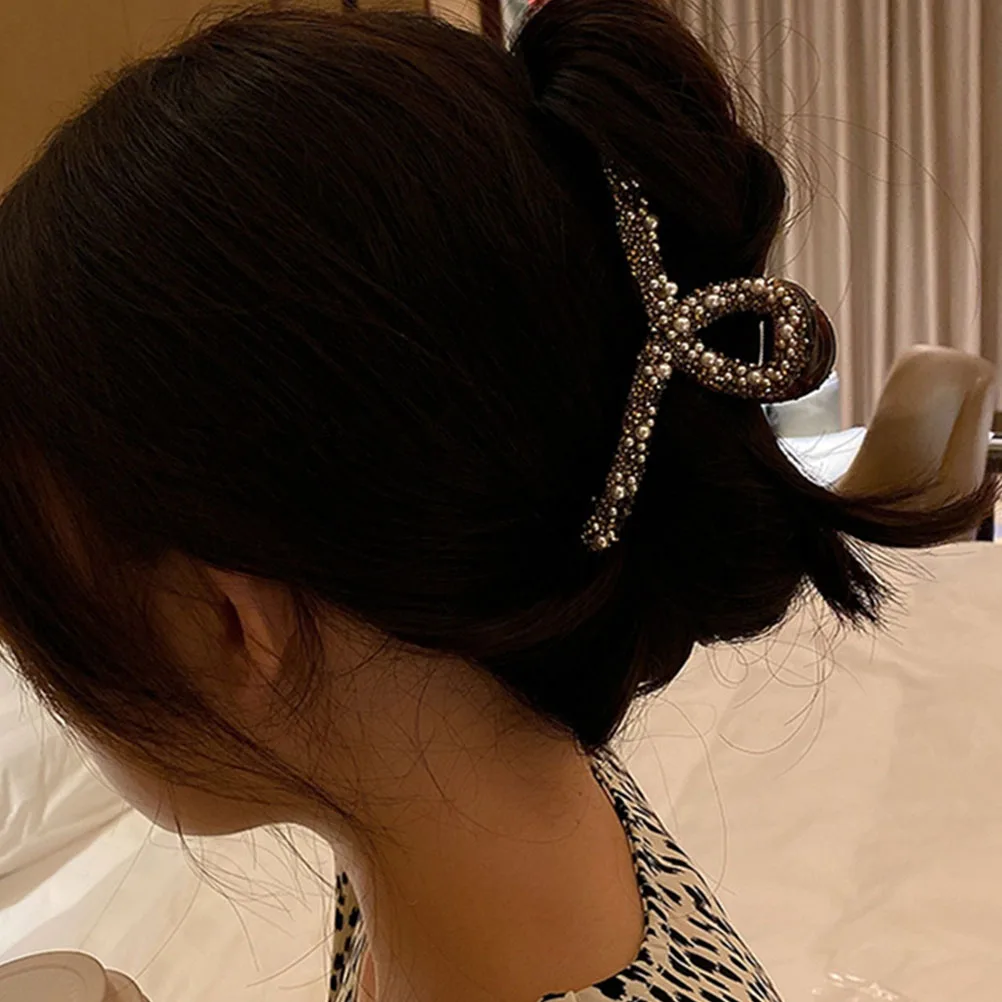 

3Pcs Pearl Rhinestone Hair Clips Simple Elegant Style Fast Hairstyle Fixing Tool for Women Daily Wear Hair Decor