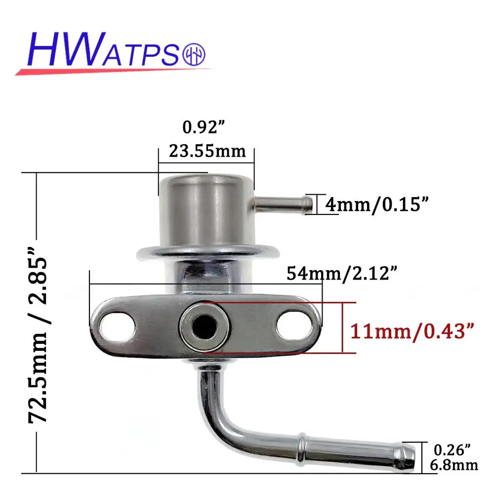 HWATPS For Mitsubishi Outlander 1.8L 2.4L 1999-2007 Lancer Mirage New Fuel Injector Pressure Regulator 195300-4580 MR985138