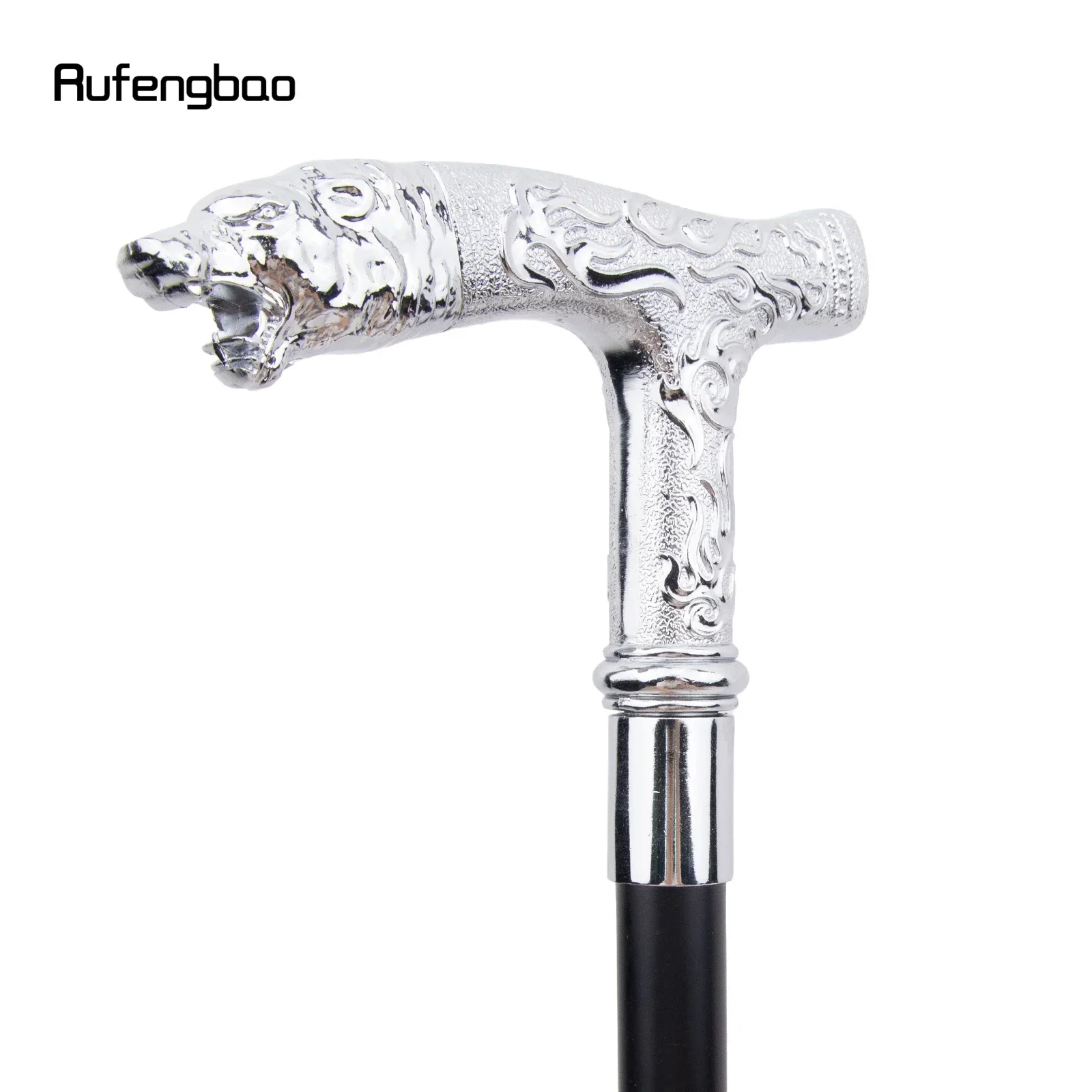 ไม้เท้าลายหรูหราด้ามจับรูปหมีขาว สำหรับงานปาร์ตี้ แฟชั่น สง่างาม ไม้เท้าตกแต่ง คอสเพลย์ ด้ามจับไม้เท้า 92 ซม.