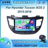 9“ Android 15 For Hyundai Tucson IX35 3 2015 2016 2017 2018 DSP Car Radio Multimedia Video Player Navigation GPS 4G WIFI QLED