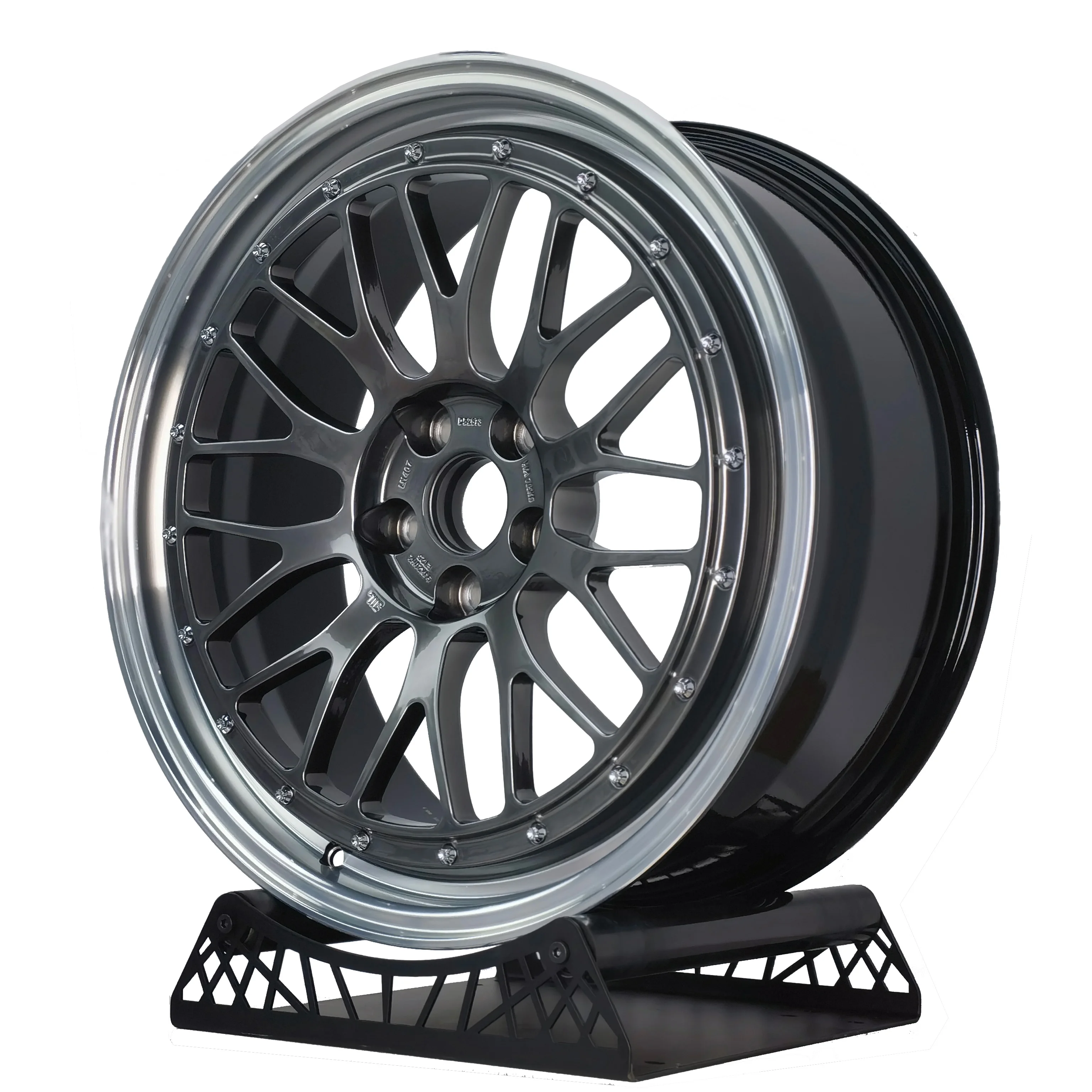 

Forged Deep Edge Monoblack Passenger Car Wheel 5x114.3 5x120 Rim Spoke Wire Chrome Concave for BMW AUDI tesla Luxury Car Hubs