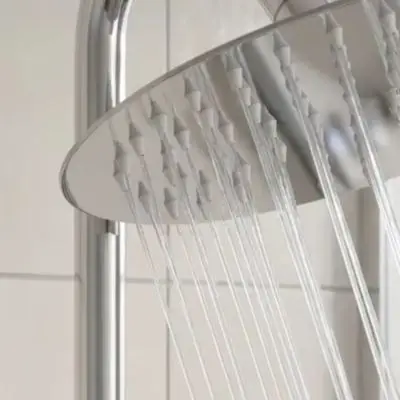 10 Inch S Shaped Gooseneck Shower Arm Extension With Flange 304 Stainless Steel Black Silver For Bathroom Rain Shower Head Fixtu