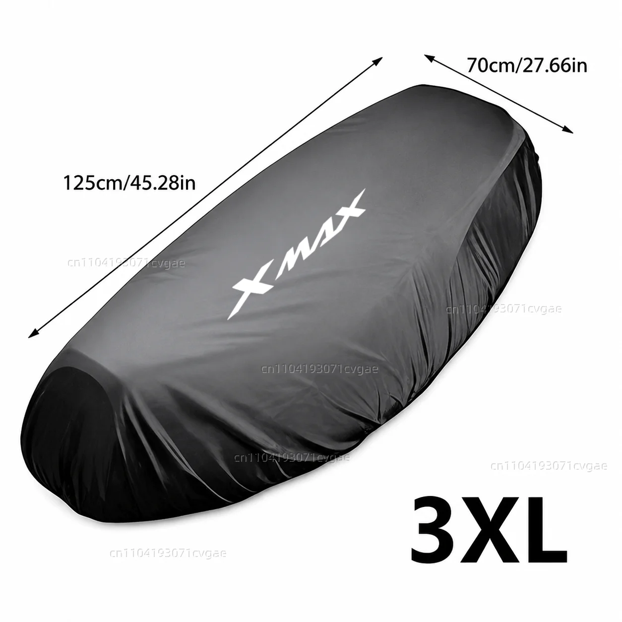 Für YAMAHA XMAX300 XMAX400 XMAX X-MAX XMAX 125 XMAX250 XMAX 300 400 Motorrad Regen-Sitzbezug Wasserdichter Sattelbezug Schwarz 210 – Detail 8