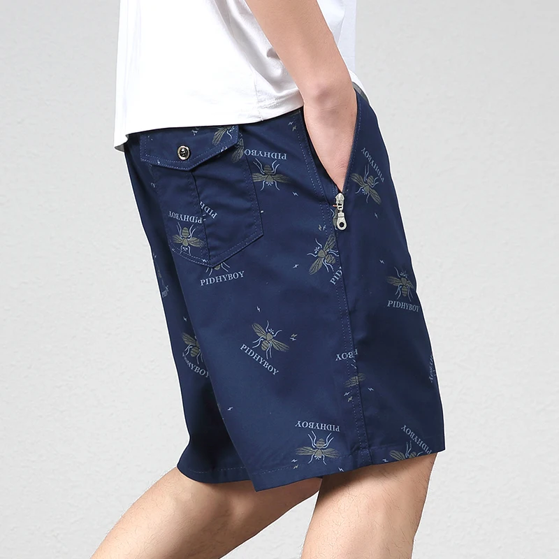 2023 New Summer Beach Shorts Men Fashion Print Casual 100% Cotton Shorts Men Plus Size Shorts 5XL Jogging Sweatpants Shorts