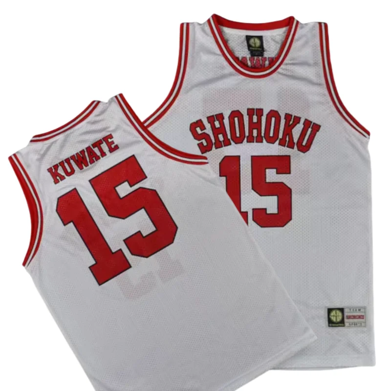 Jersey Anime de Basquete Masculino Kaedea Toki, Uniforme Cosplay, Regatas, Camisa, Shohoku #15