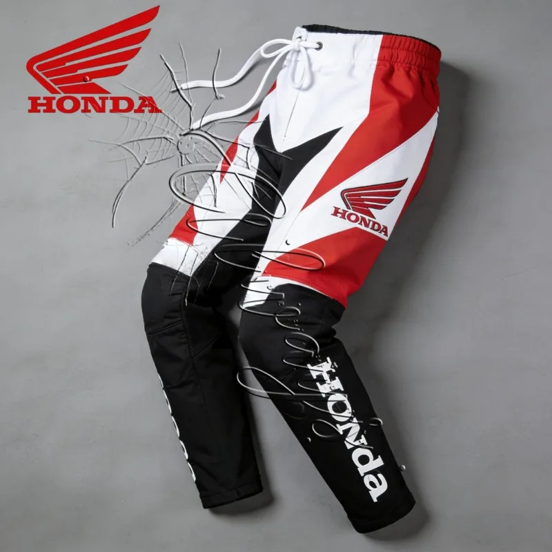 

2026 Summer Fashion Street Honda Racing Cycling Pants Men's Sports Speed Drying Sunscreen Pants MOTO Off Road Enthusiast Pants