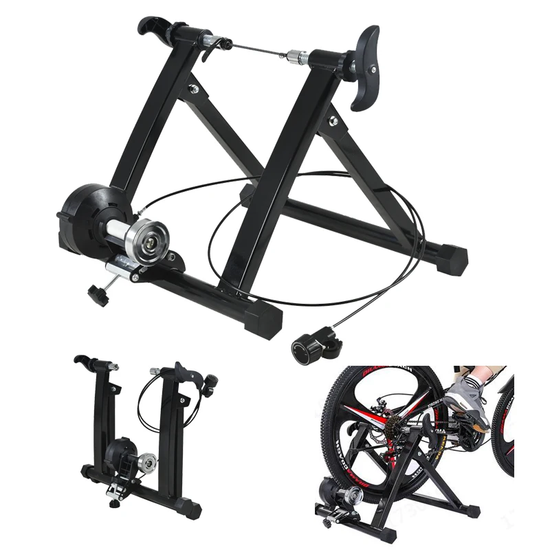 Wholesale Foldable Home Cycling Bicycle Trainer Magnetic Resistance Roller for Indoor Exercise for Sports