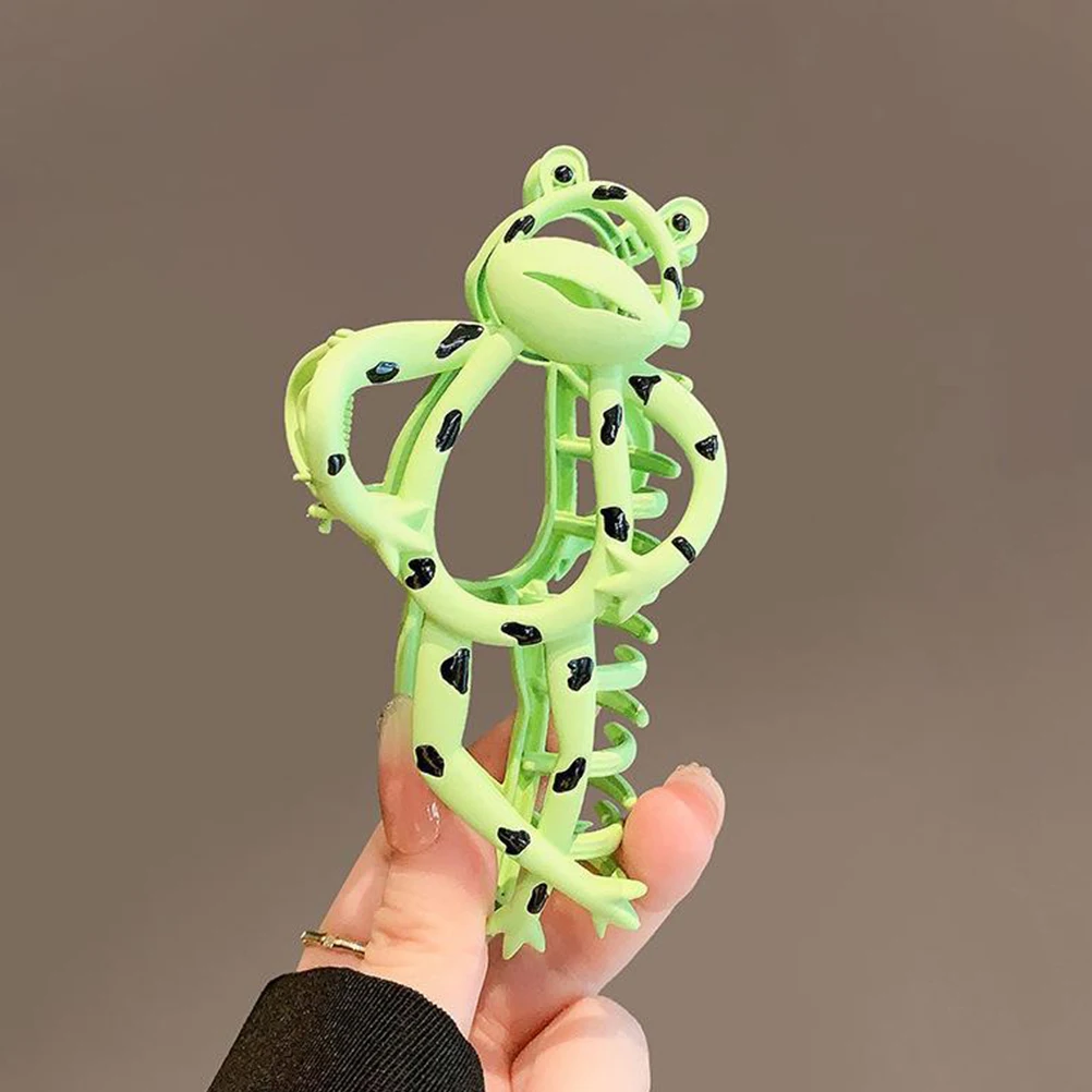 

Cartoon Frog Large Size for Thick Hair Women Jaw Clips Claw Clips For Thick Hair Decorative Accessories Styling Tool Pins