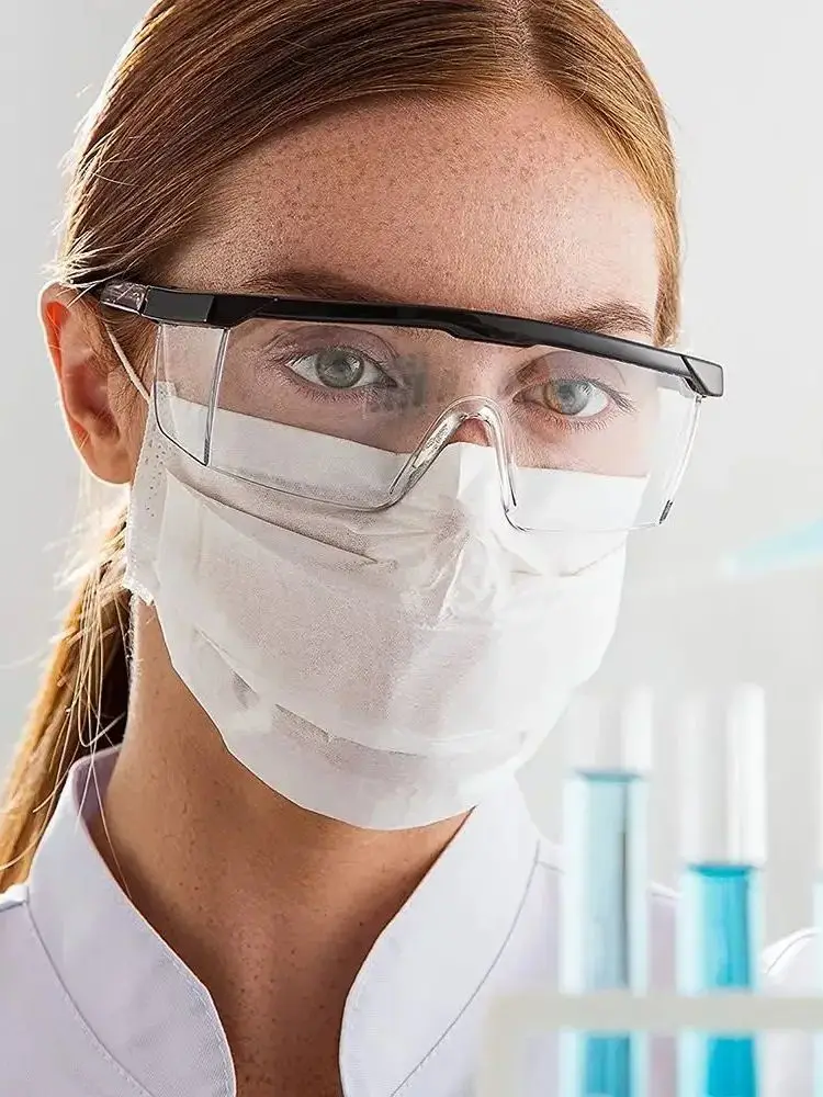 AliExpress NONE 1PCS Work Safety Anti-Splash Eye Protection Goggles Glass Windproof Dustproof Waterproof Protective Glasses Cycling Goggles