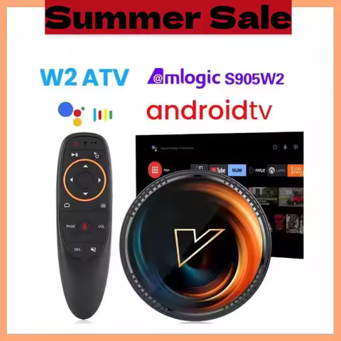 VONTAR W2 ATV androidtv 11.0 Smart TV Box Amlogic S905W2 Google Voice Input 8K Video 4K 60fps AV1 Dual Wifi BT4.0 Media Player