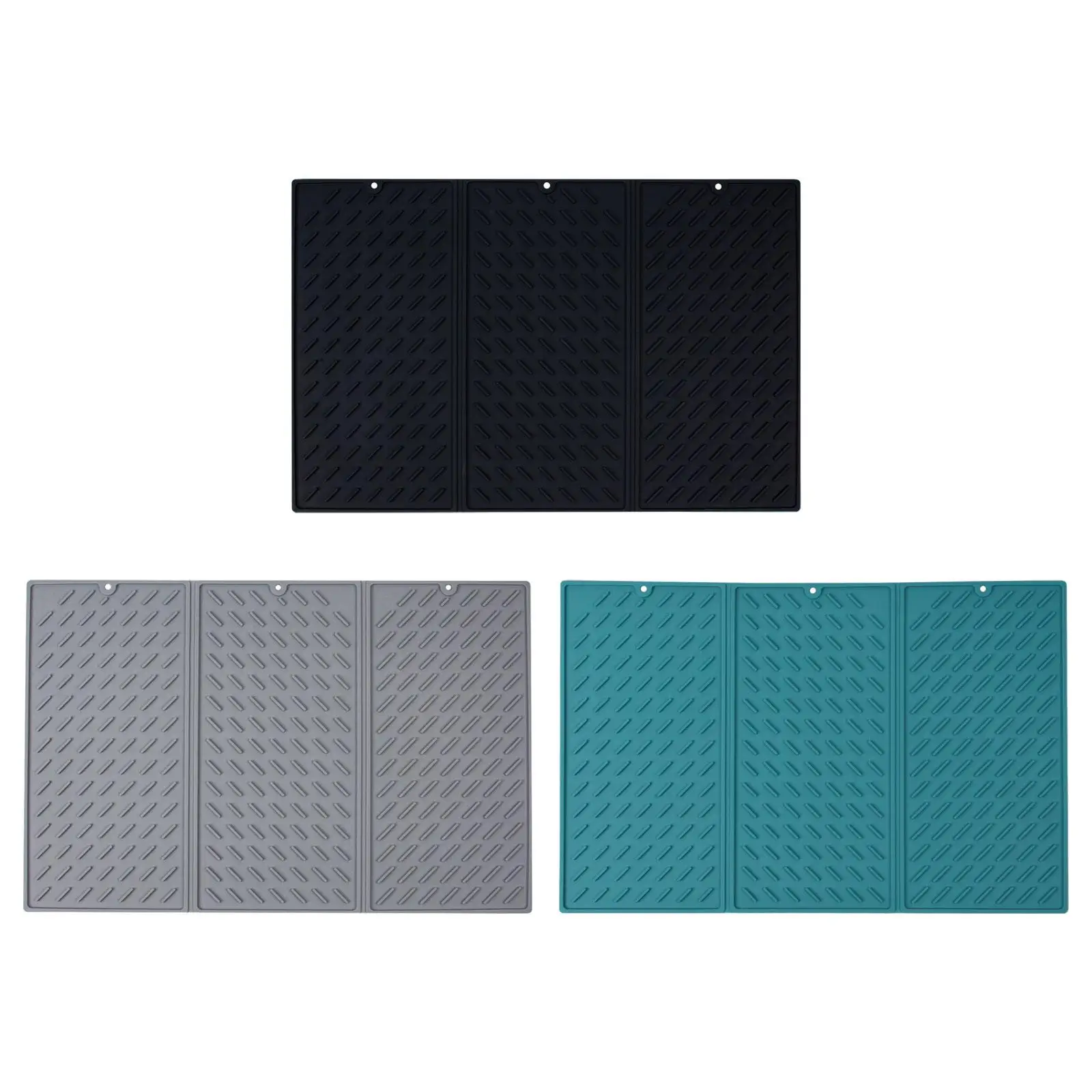 Drying Pad Sink Drying Mat Easy Clean Utensil Tool Foldable Utensil Drying Board Nonslip Draining Board Silicone Drain Mat