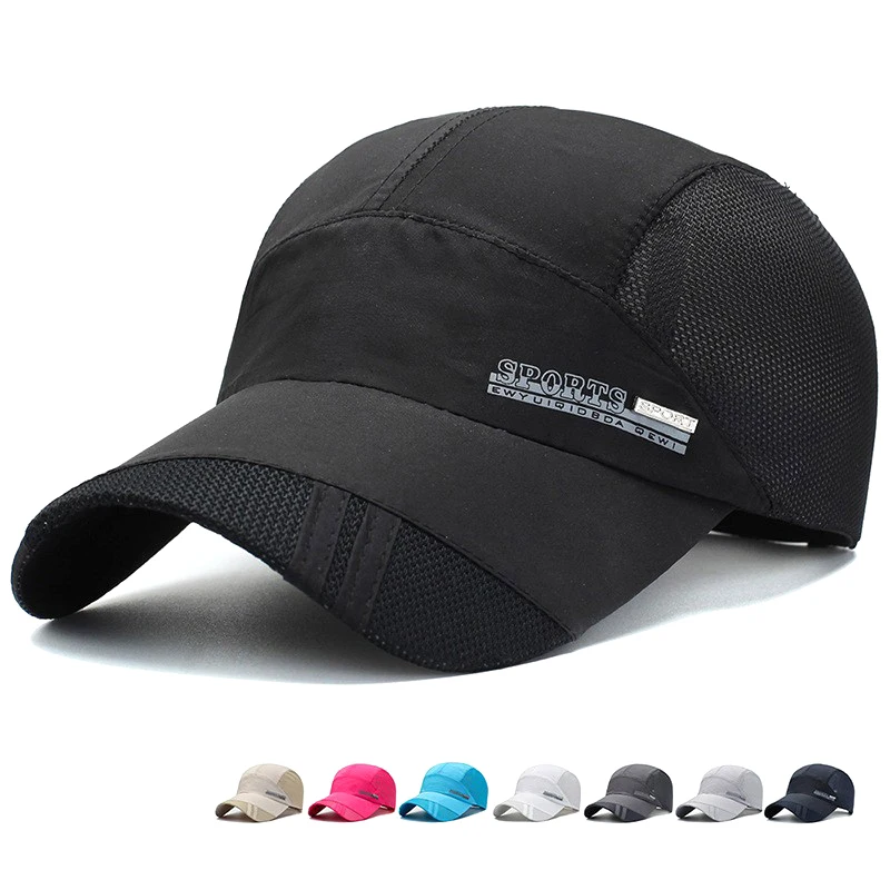 

Breathable Sun Protection Baseball Cap Outdoor Men's Caps Quick Drying Adjustable Sports Cap For Running Hiking Fishing