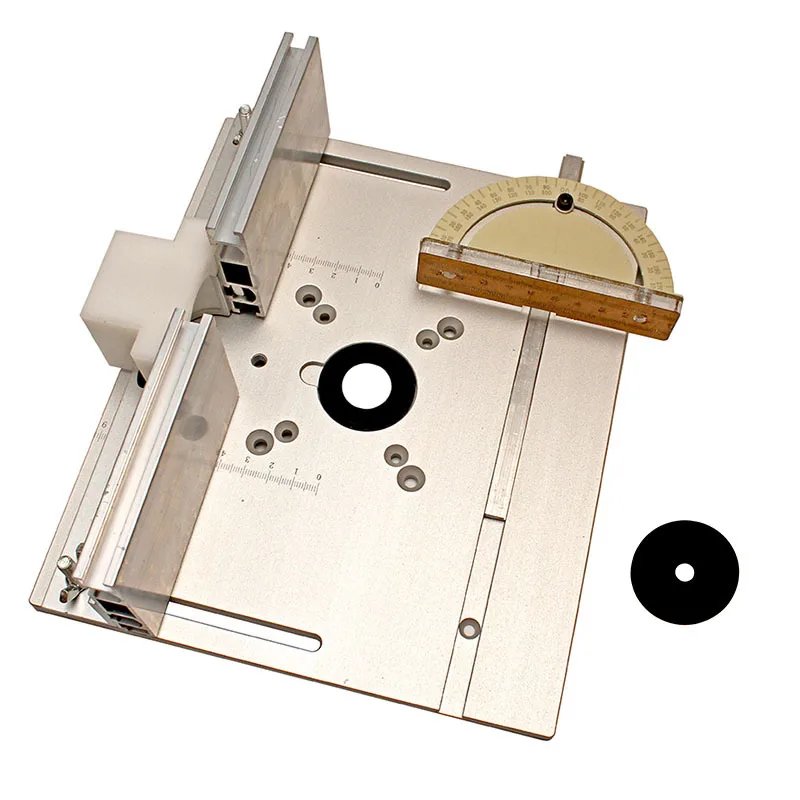Woodworking engraving machine inverted plate Bakelite milling table surface aluminum alloy panel backer pusher ruler