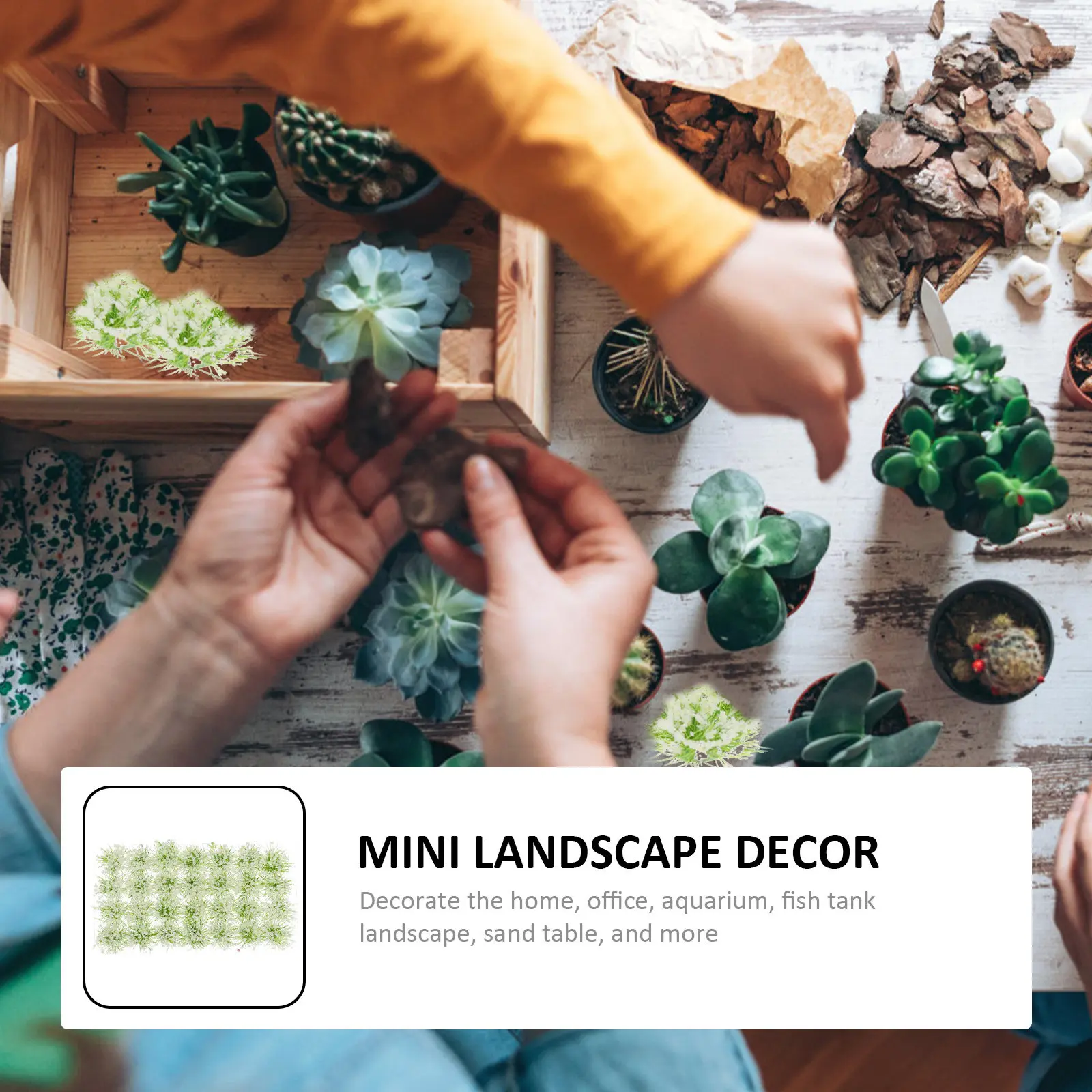 28Pcs Mini Landscape Decor Artificial Trees Resin Micro Garden Adornments for Sand Table Micro Landscape DIY Projects
