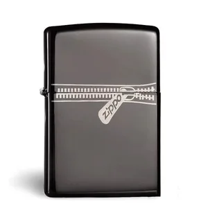Zippo Black Zippo Lighter, Ice Polish default, windproof collection in box 12 Main Original Zippo Lighter Sales - №2