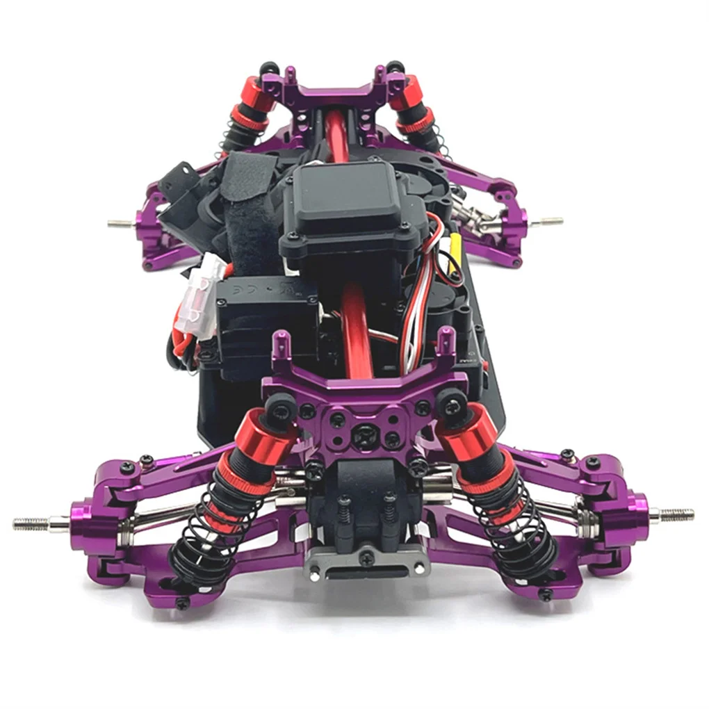 Para MJX Hyper Go 14210 14209 copa de dirección de Metal juego de brazo oscilante superior e inferior amortiguador eje de dirección 1/14 RC pieza de coche