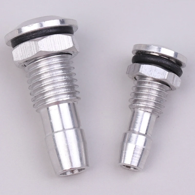 2PCS Aluminum Alloy Water Outlets Thread With O-ring Screws For RC Boat M6/M8 Part