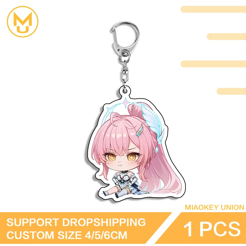 Llavero Angry Aemeath Wuthering Waves Waifu Eimesu, accesorios colgantes adorables, adecuados para juguetes, pasatiempos, regalos