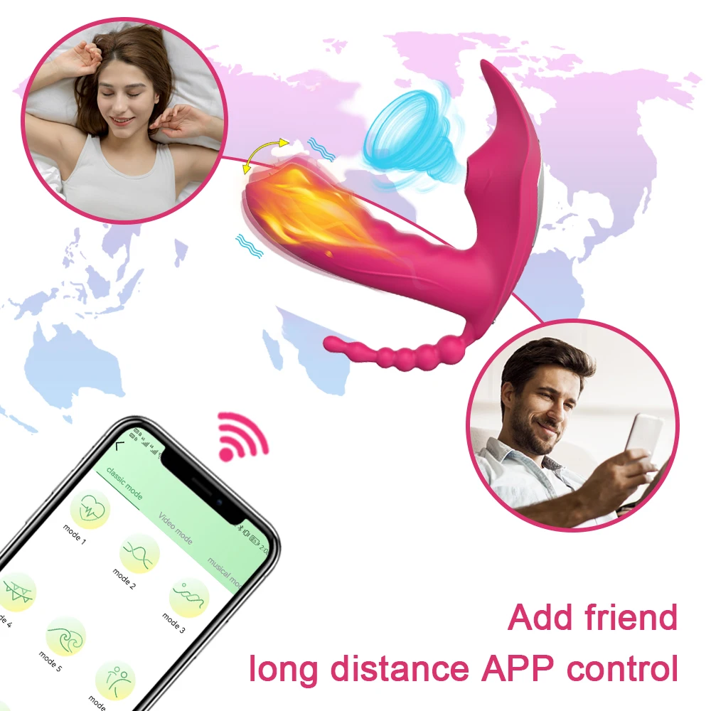 Wireless Remote Control 3 in 1 Bluetooth APP Dildo Vibrator Vagina Sucker Clitoris Stimulator Sex Toys for Women Couple Adult 18