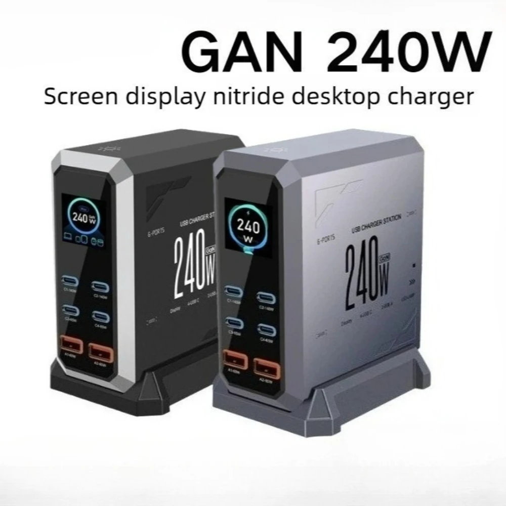 240w-gan-charger-pd31-140w-usb-type-c-6-ports-pps-pd-desktop-fast-charging-station-for-macbook-laptops-tablet-iphone-samsung