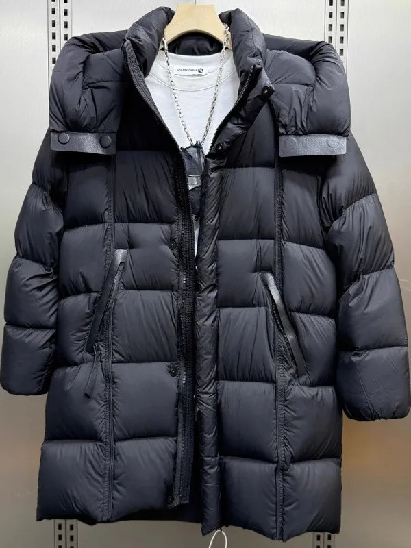 

Мужская удлиненная пуховая куртка свободного кроя с утепленной флисовой подкладкой в винтажном стиле, теплая молодежная верхняя одежда в уличном стиле