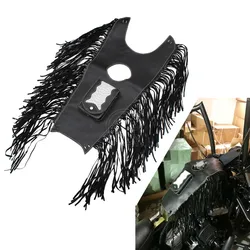 Fringed PU Leather Tank Bib Gas Tank Bag Pad Pouch Cover For Harley Sportster 883 48 1200 Honda