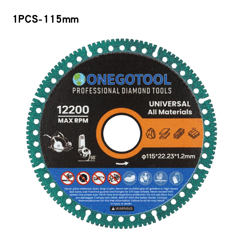 Composiet Multifunctionele Snijden Zaagblad 110/125mm Ultradun Zaagblad Keramische Tegel Glas Slijpschijf Voor haakse Slijper