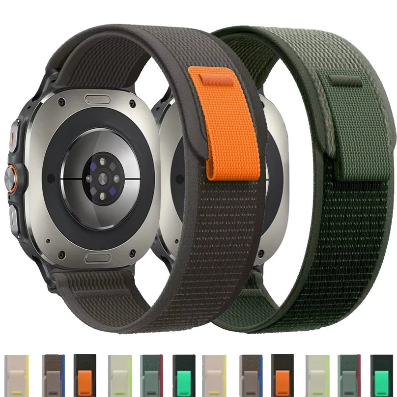 Trail Loop Nylonarmband für Samsung Galaxy Watch Ultra 47 mm, keine Lücken, Sportarmband, Armband für Samsung Watch Ultra Band Correa