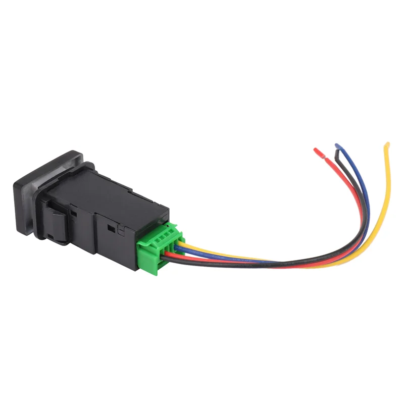 

20 Pcs 33X22mm 12V Blue LED Illuminated Switch On/Off For Toyota Landcruiser Yaris RAV4 Black