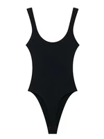 Skinny Ribbed Bodysuits for Women, O Neck, Straps, Snap-Button, Female Playsuits, Sexy Fashion - Image 3