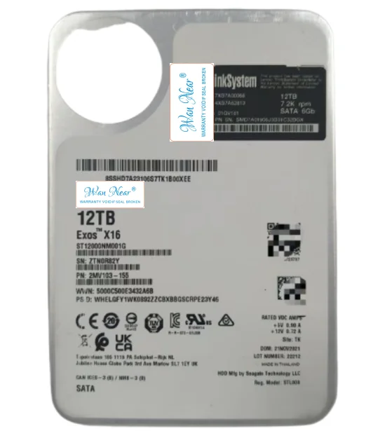 

Для Lenovo 7XB7A00068 01GV181 12 ТБ 3,5 SATA серверный жесткий диск SR650