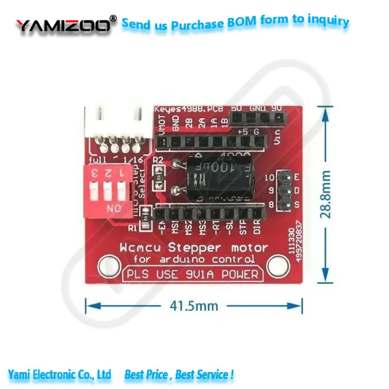 10 Stück 42 Schrittmotor-Treiber-Erweiterungsplatine DRV8825 A4988 3D-Drucker-Steuerungsmodul für Arduino für UN R3 Ramps1.4 DIY – Detail 5