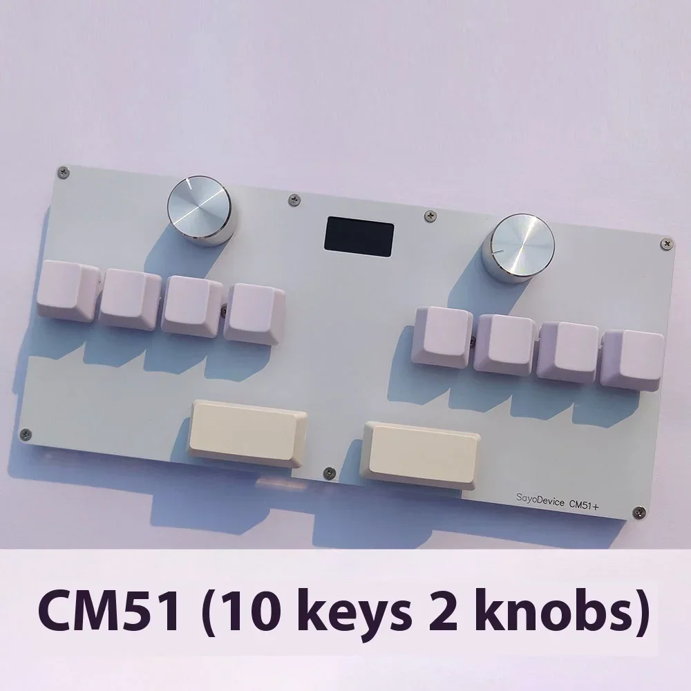 CM51 SayoDevice OSU Magnetic Switches Keyboard with Knob Custom DJ MAX Rapid Trigger Copy Paste Shotcut OUTEMU/Gateron Switch