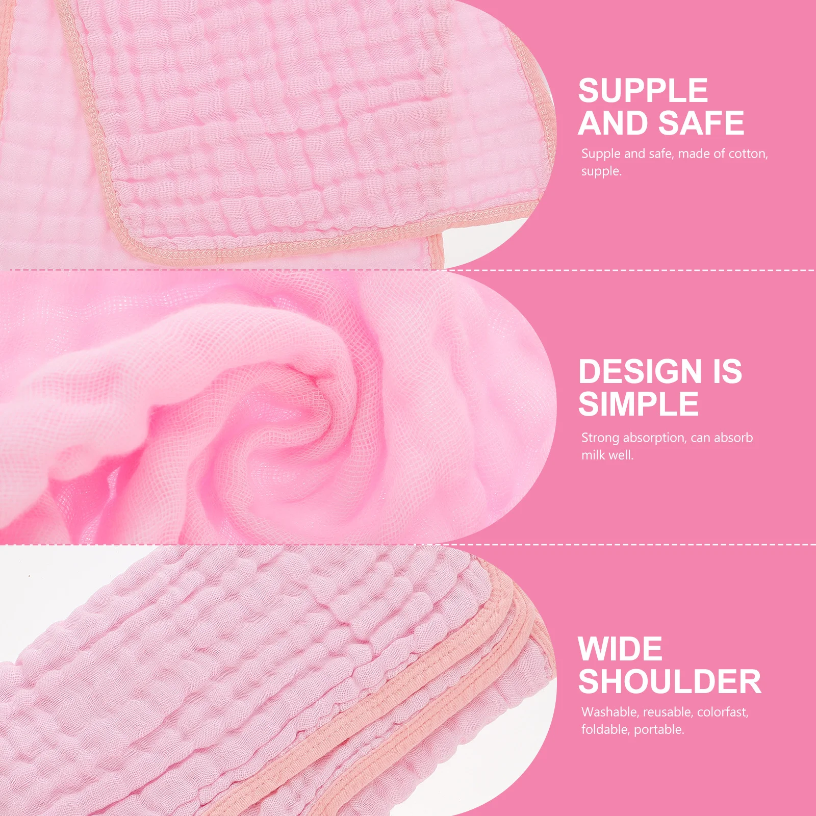 

3 шт. впитывающая ткань для отрыжки, детские полотенца, износостойкие бытовые удобные аксессуары для детей, ткань для отрыжки новорожденных