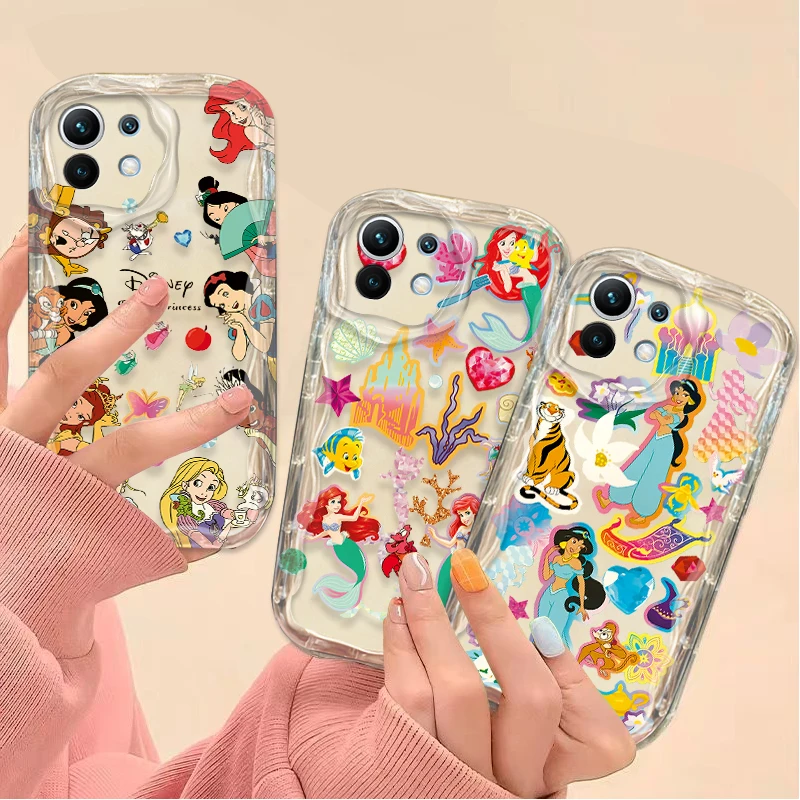 Disney Princess Ariel 3D Case For Xiaomi 14T 13T 12T 13 12 11 11i Lite 5G 10T POCO X5 X6 Pro X3 NFC X4 GT F3 F4 F5 F6 M6 M5S C65