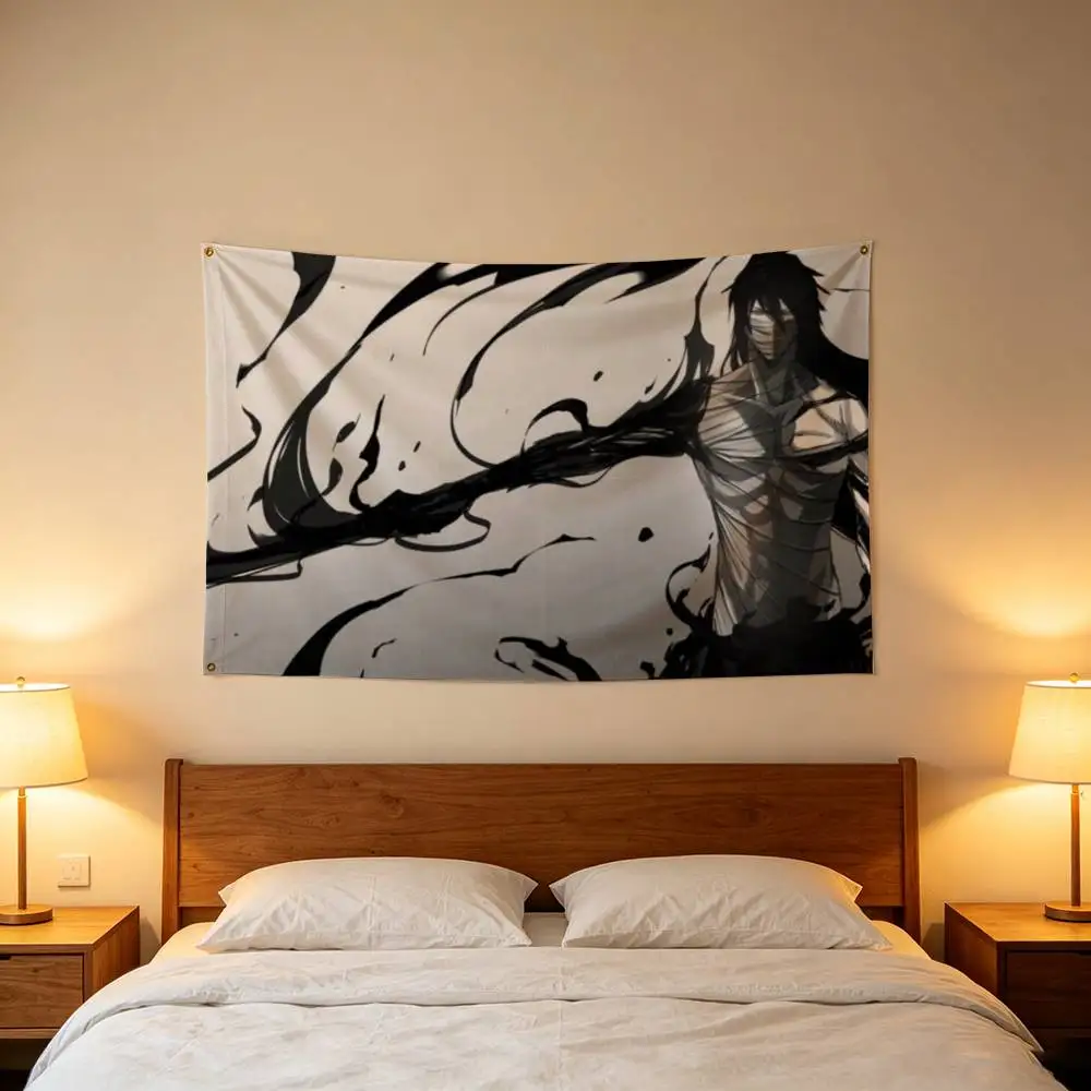 Mugetsu Bleach ichigo Flag Outdoor Decorations for Bedrooms Home Decor Items Decoration