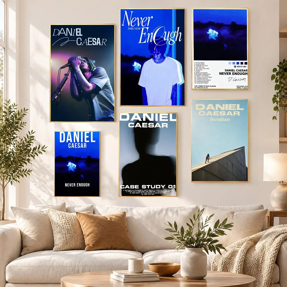 Music Pop Alternative Daniel Caesar Poster PP Self Adhesive Wall Decor Aesthetic Bedroom Gaming Room Home Holiday Gift