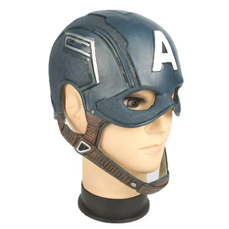 2025 aaa Movie Superhero USA Steve Captain Mask Soft Latex Full Head Breathable Halloween Party Cosplay Costume Props Ch