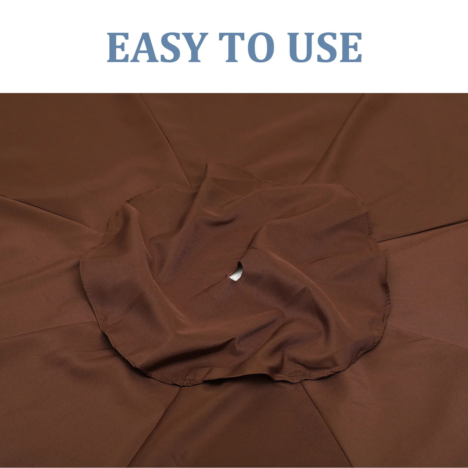 

Patio Umbrella Canopy Replacement Durable Sun Resistant Cover Outdoor Rainproof Fabric Shelter for Garden Yard Umbrella